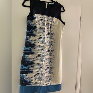 LAST CHANCE Elie Tahari Knee Length Print Dress
